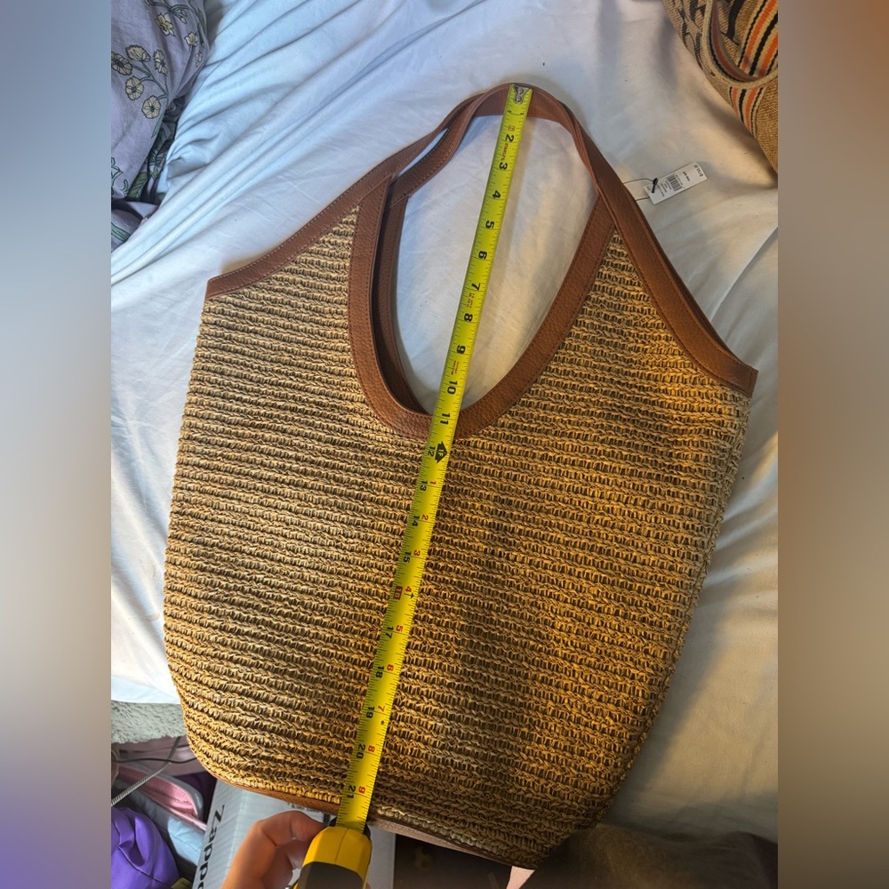 Banana Republic Straw Hobo Tote in Tobacco - Picture 9 of 10